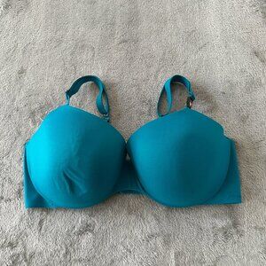 NWT Victoria's Secret 38DD Underwire Lined Demi Bra Turquoise Teal Blue
